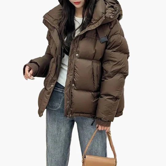 EB | Winter Steppjacke mit Kapuze - Modische Outdoorjacke, Freizeit & Alltag
