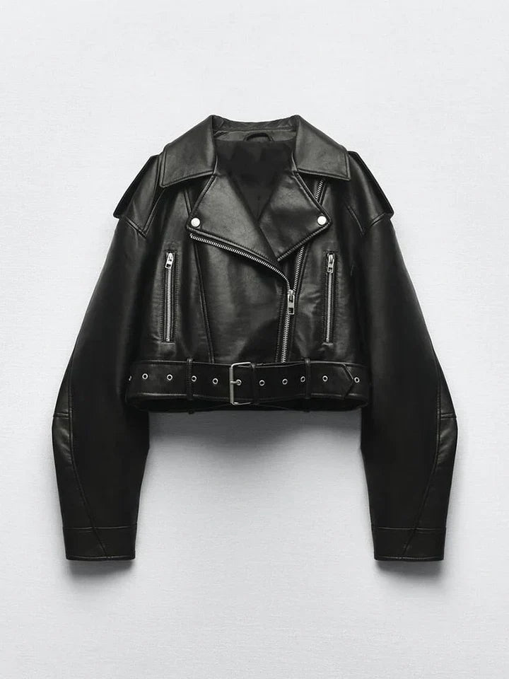 EB | Lederjacke Im Vintage - Stil