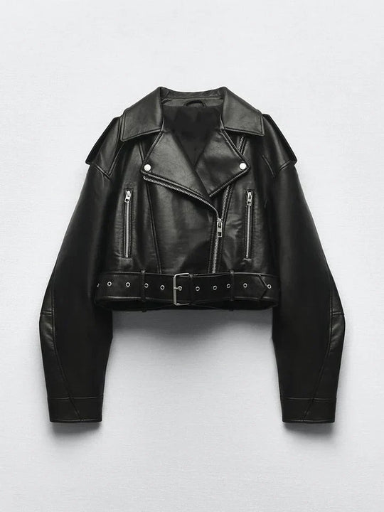 EB | Lederjacke Im Vintage - Stil