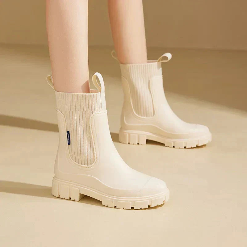 EB | Damen isolierte wasserdichte Gummistiefel mit rutschfester Sohle