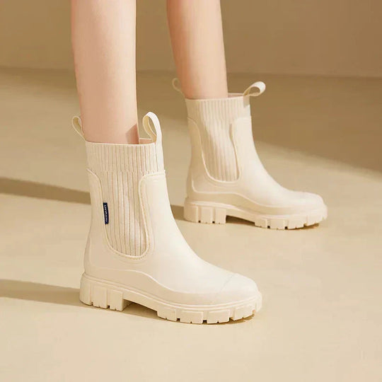 EB | Damen isolierte wasserdichte Gummistiefel mit rutschfester Sohle