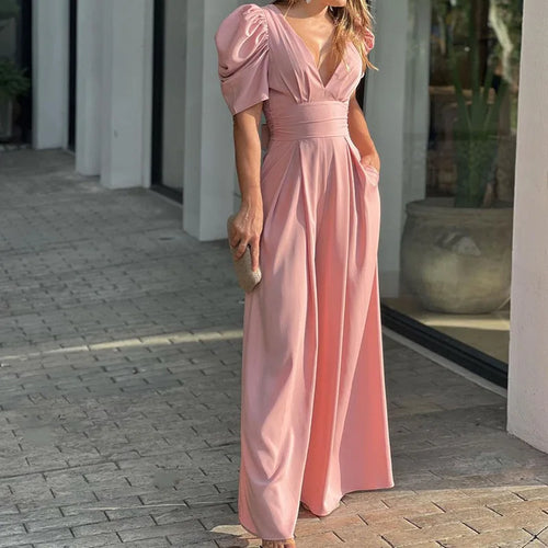 EB | Eleganter Jumpsuit mit Puffärmeln
