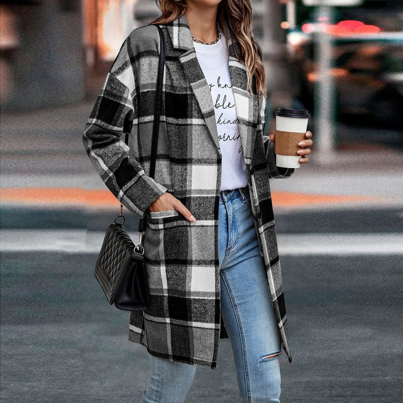 EB | Karierte Jacke für Frauen
