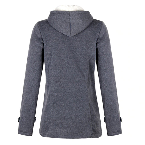 EB | Lange Kapuzenjacke für Damen Ideal für den Winter