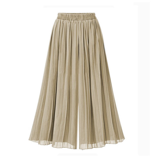 EB - Damenhose mit weitem Bein und Mesh-Detail