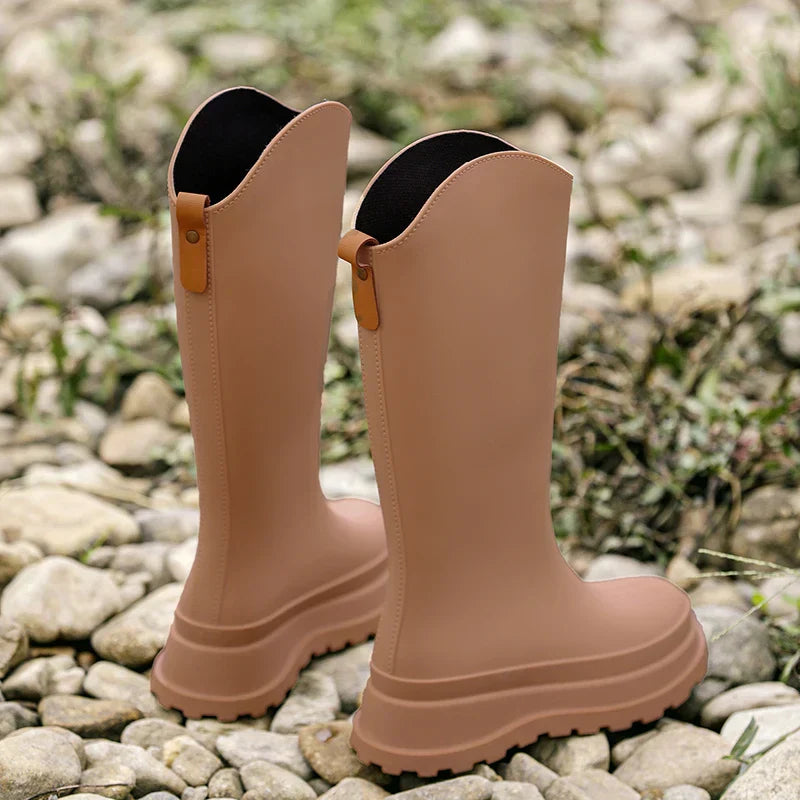 EB | Damen Regenstiefel hoch & wasserdicht mit Komfortsohle