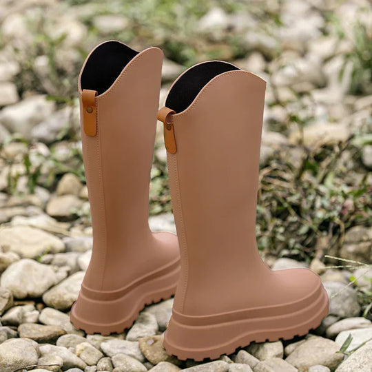 EB | Damen Regenstiefel hoch & wasserdicht mit Komfortsohle