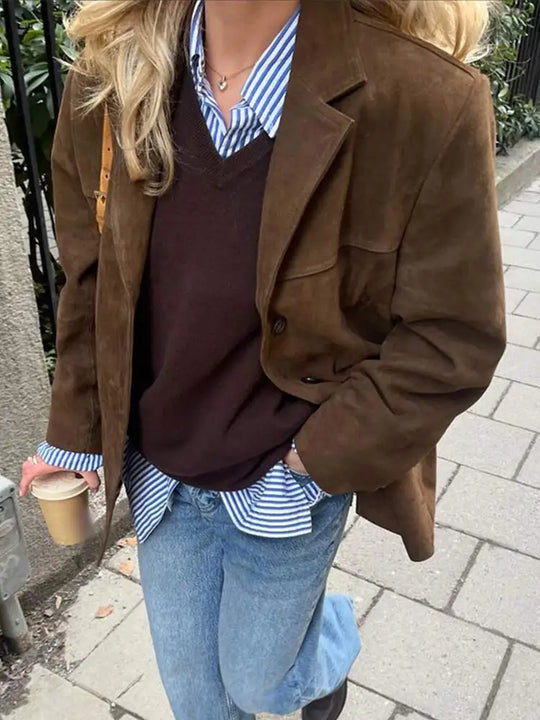 EB | Jacke Klassisch Braun Wild jacke