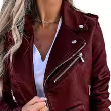 EB | Kurze Herbstjacke mit Gürtel und Reißverschluss