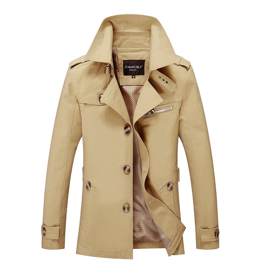 EB - Stylischer langer Herbst-Trenchcoat für Herren