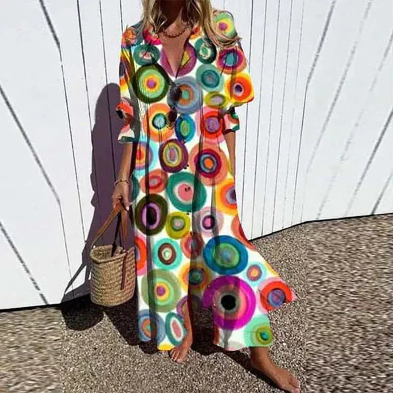EB | Luxuriöses Frühlings-Bohemian-Kleid