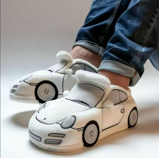 Damen Pantoffeln mit Auto-Inspiriertem Design & Rutschfester Sohle | EB