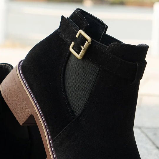 EB | Runde Zehen Plattform Freizeitstiefel für Frühling und Herbst