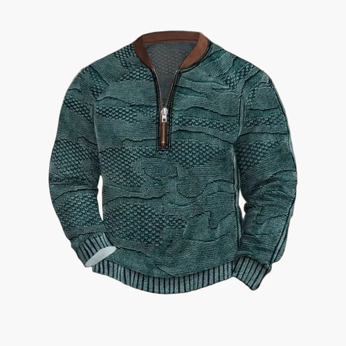EB | Strickpullover mit Reißverschluss - Moderner Freizeit-Look für Herbst und Frühling