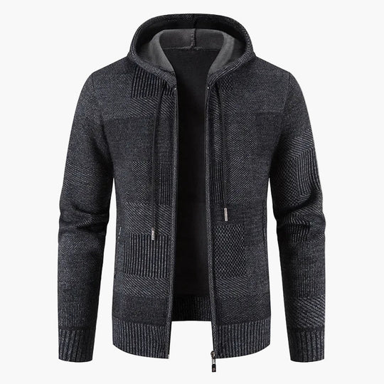 EB | Strickjacke mit Kapuze - Modische Winterjacke für Alltag und Freizeit