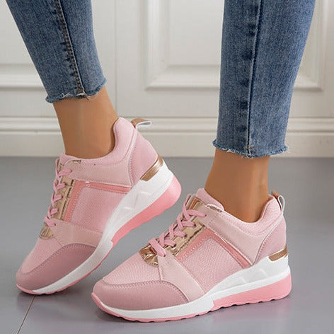 Blaue Frau Turnschuhe EB