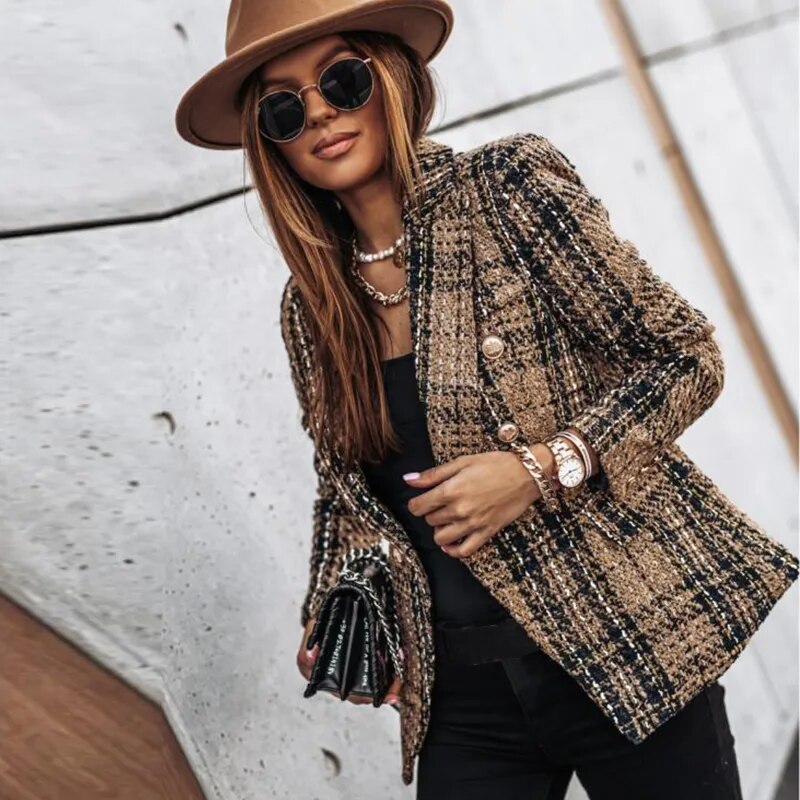 EB | Luxuriöser Karierter Blazer