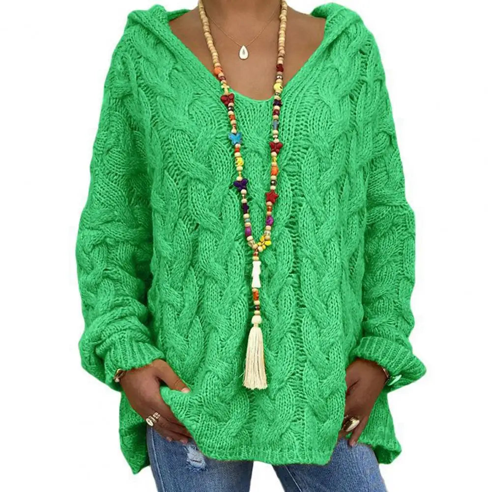EB | Oversize Kabelstrickpullover Kabelstrick Weich und Lässig