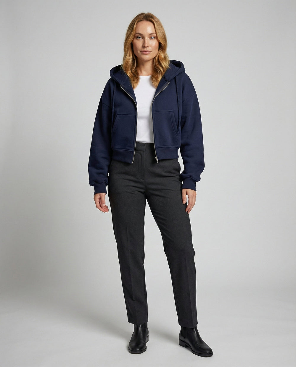 Oversize Sweatshirt Reißverschluss | EB