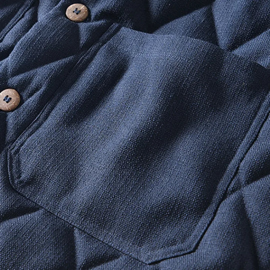 EB | Sommerjacke Herren mit Knöpfen und Rautenförmiger Steppung