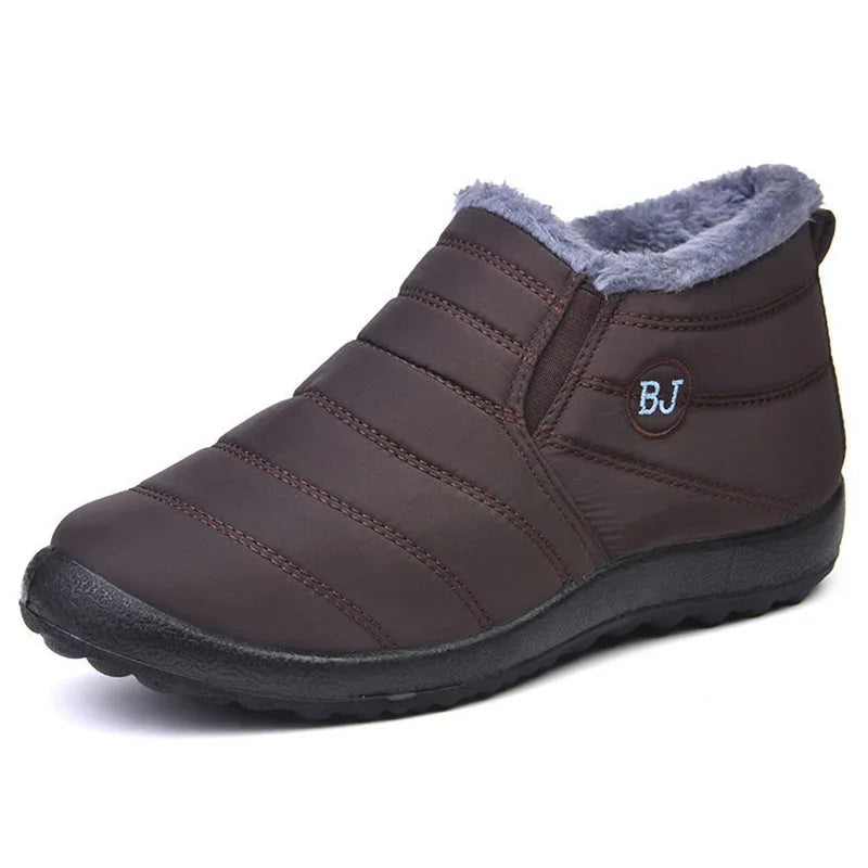 EB | Stiefeletten Gequiltet Slip on Wasserabweisend Plüsch Futter Langlebiger Sitz