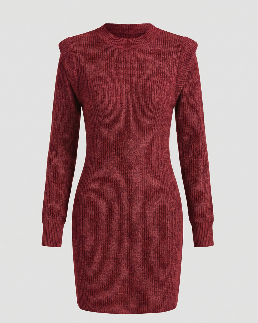 Elegantes Figurbetontes Strick Midikleid | EB