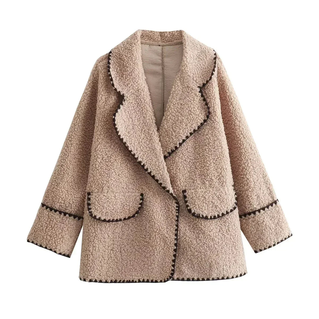 EB | Fleece Jacke Beige Warm und Bequem
