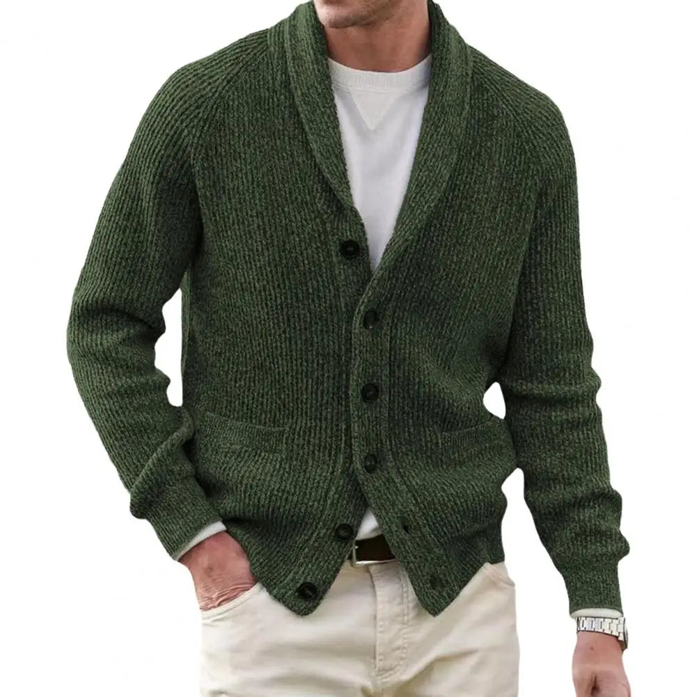 EB | Strickjacke mit Knöpfen Wollmischung Klassisch und Komfortabel