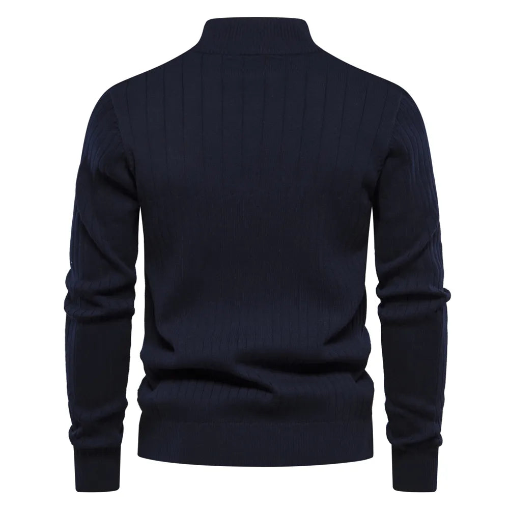 EB | Strickjacke mit Half-zip Wollmischung Elegant, Warm