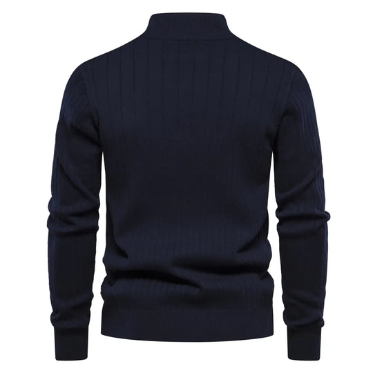 EB | Strickjacke mit Half-zip Wollmischung Elegant, Warm