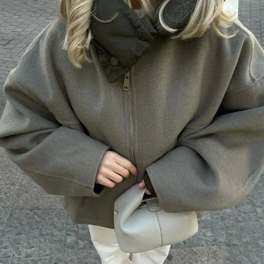 EB | Damen Wolljacke mit Kapuze