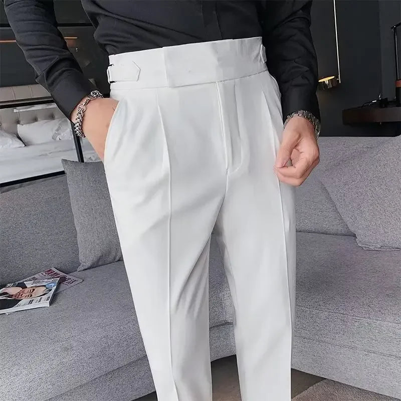 EB | Chic Hochtaillierte Chinohose