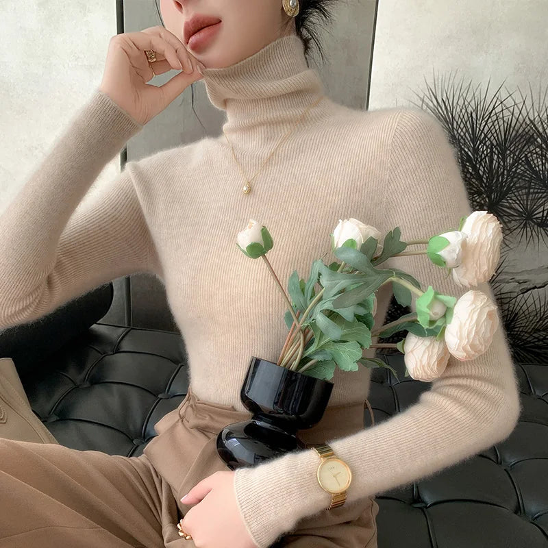 EB | Rollkragenpullover Aus Wolle