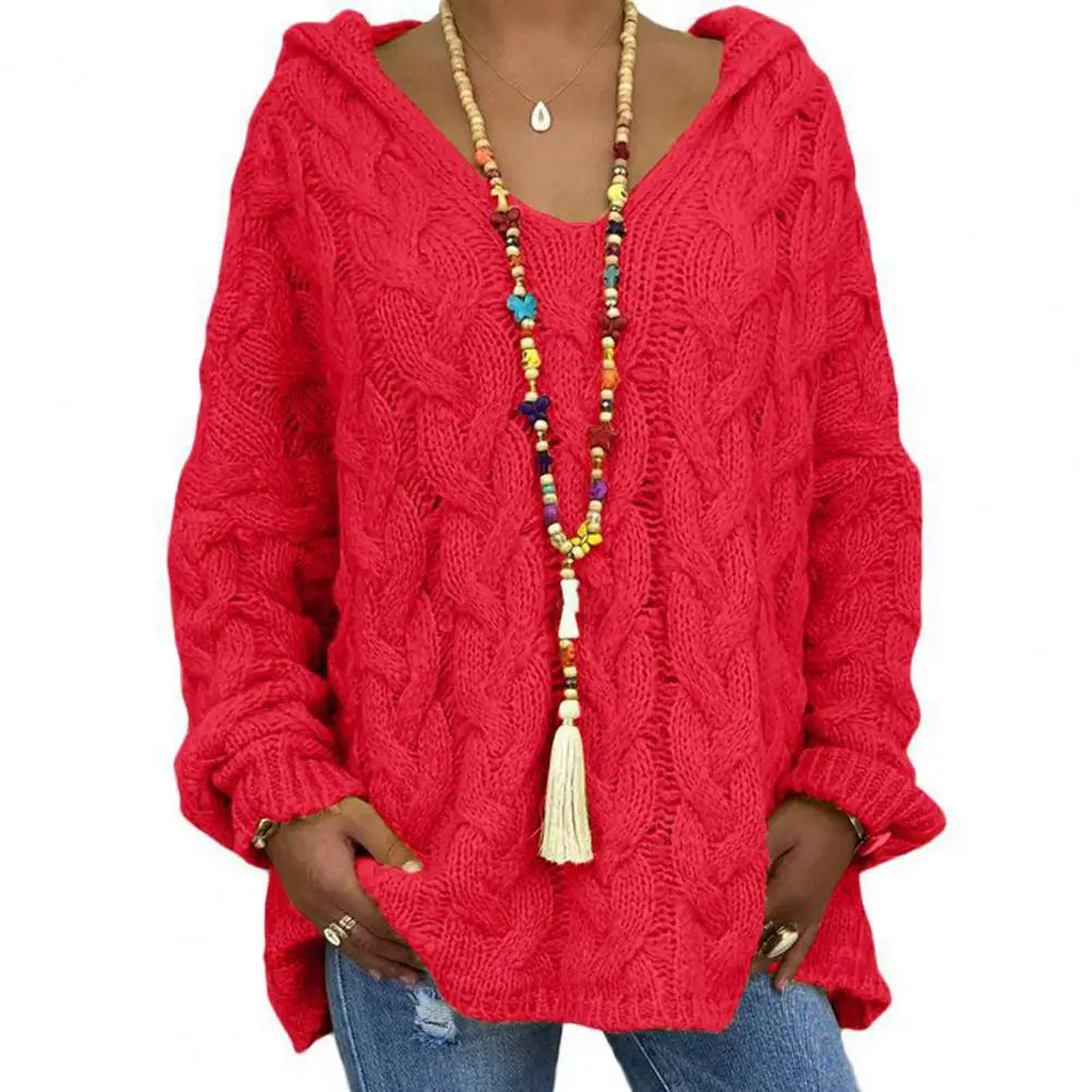 EB | Oversize Kabelstrickpullover Kabelstrick Weich und Lässig