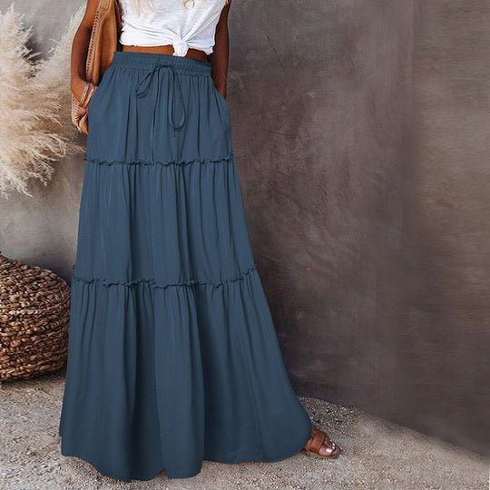 EB | Langer Hochtaillierter Maxi Rock