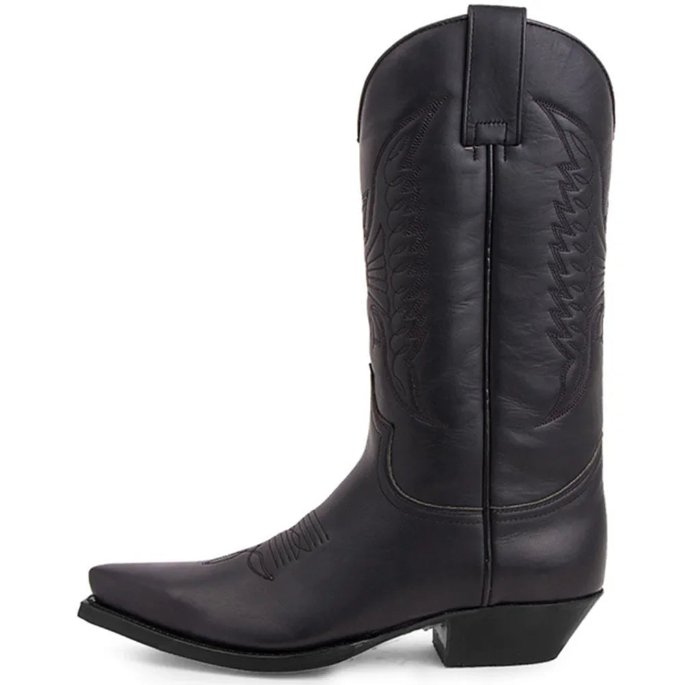 Klassische bestickte Cowboystiefel für zeitlosen Stil EB