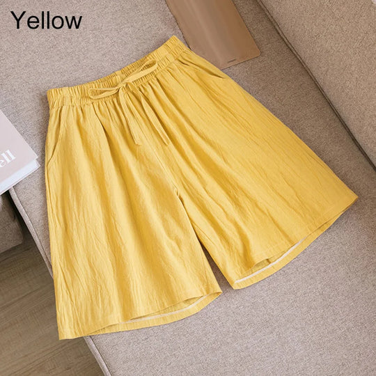 EB | Baumwoll-Knie-Lange Shorts