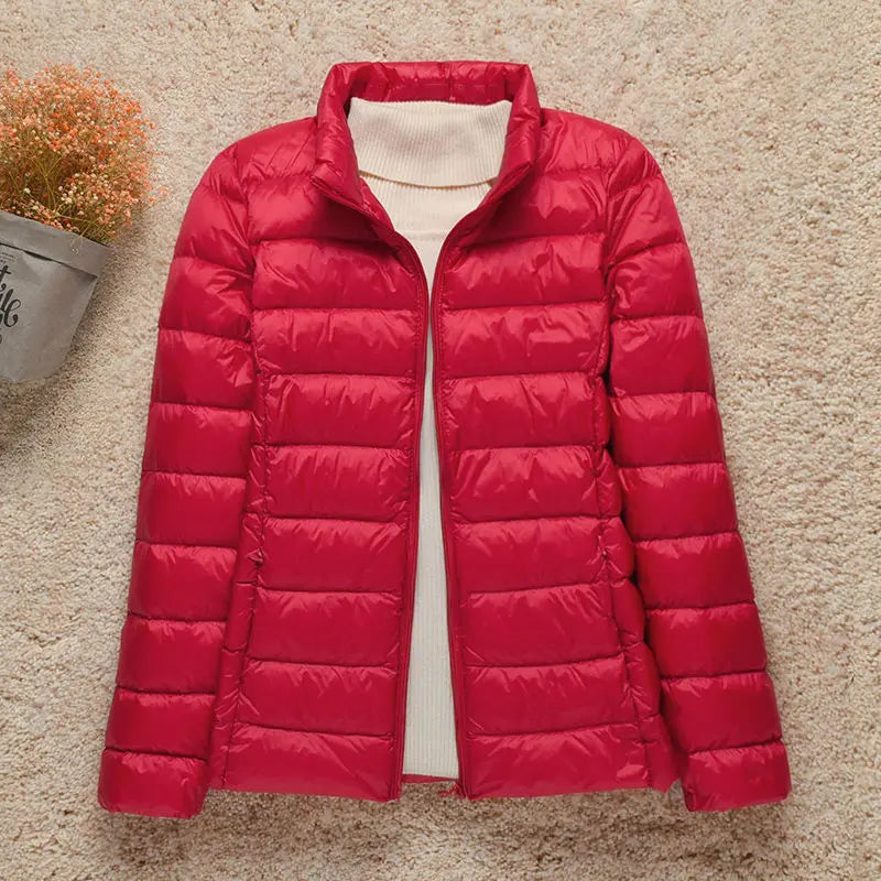 EB | Winterjacke mit Reißverschluss und Kapuze und Langen Ärmeln - Winter