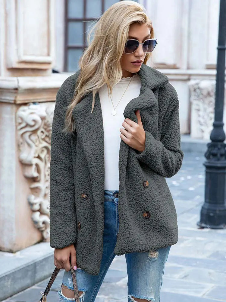 EB | Warmer Teddy-Mantel Damen