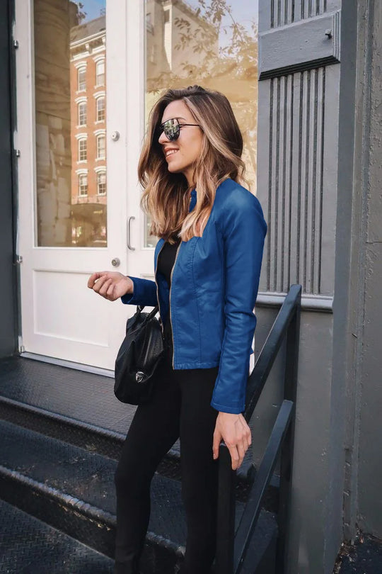 EB | Kurze Lederjacke Damen Stilvoll & Vielseitig