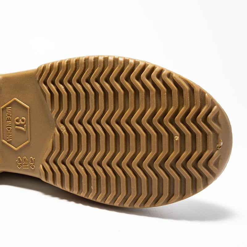 EB | Damen knöchelhohe wasserdichte Gummistiefel mit rutschfester Sohle