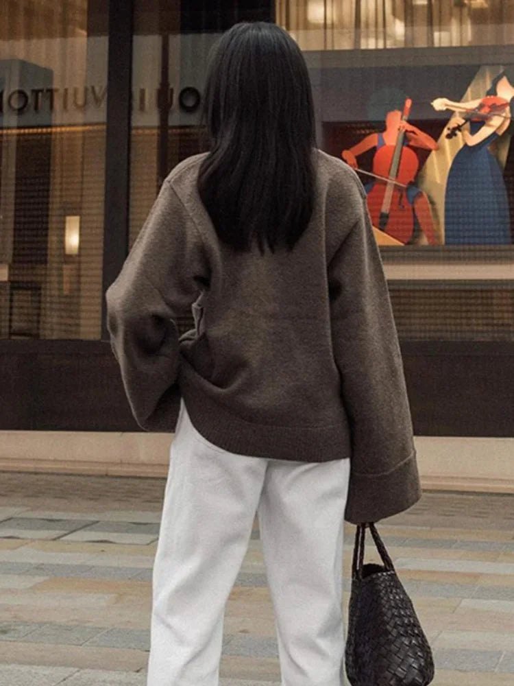 EB | Eleganter V-Ausschnitt Cardigan