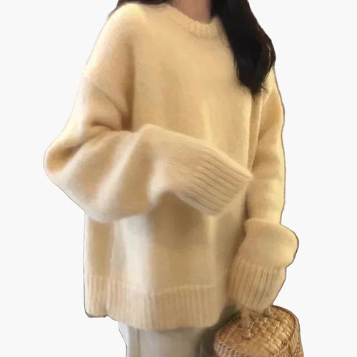 EB | Oversize Pullover Lässiger Stil - Lässiger Winterpulli für Alltag & Freizeit