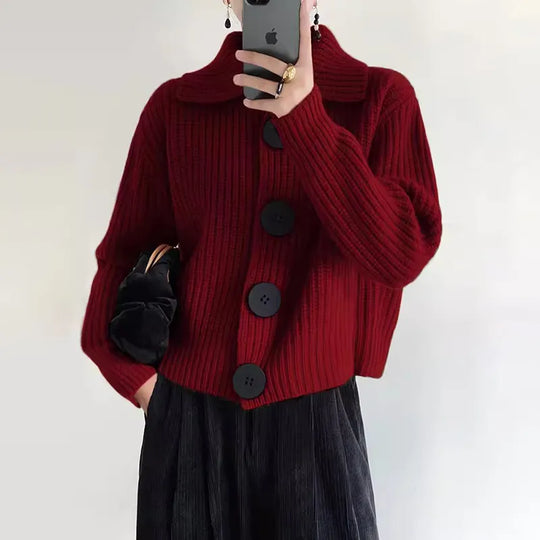 EB | Elegante Strickjacke mit Knopfverschluss