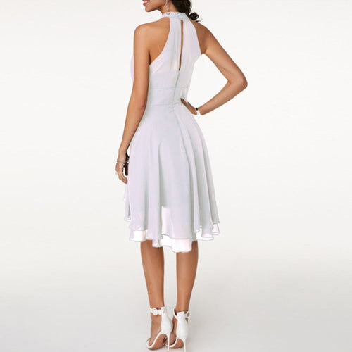 EB | Stilvolle Halter A-Linien Kleid