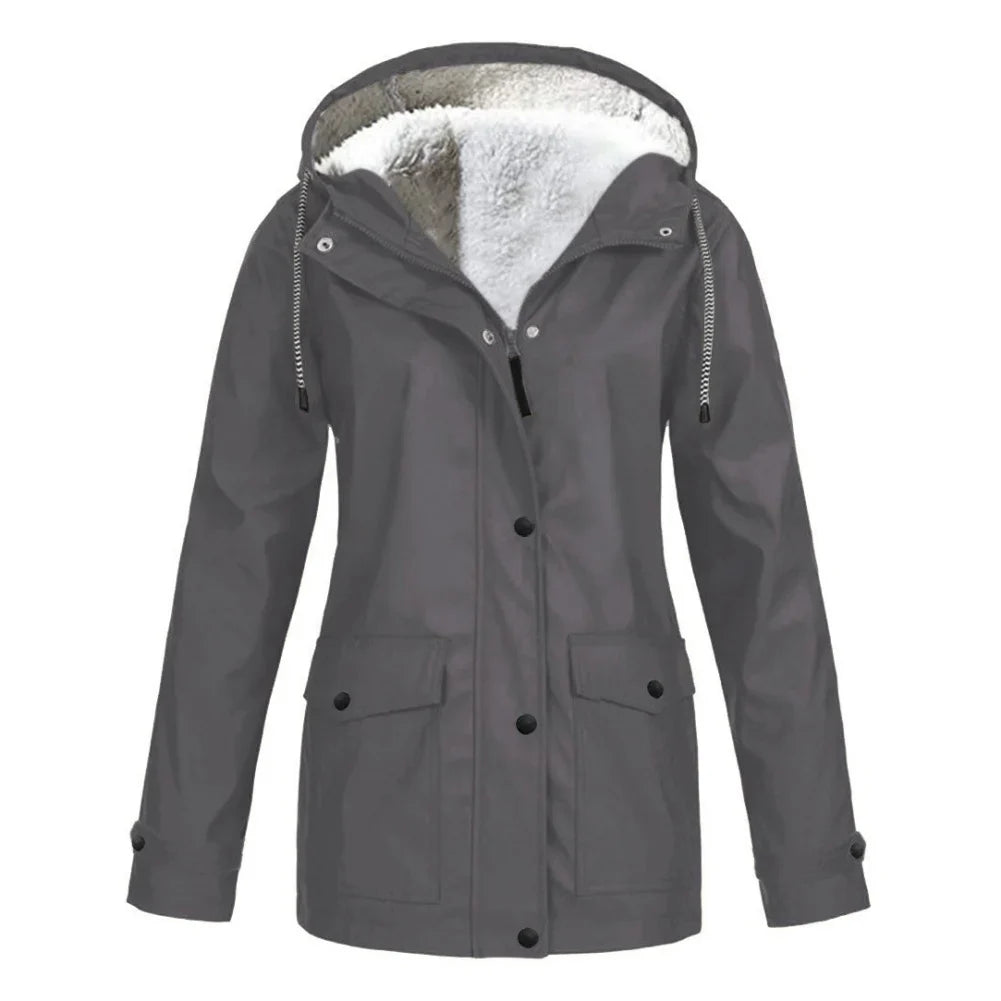 EB | Wasserdichte Fleece-Hoodie-Jacke
