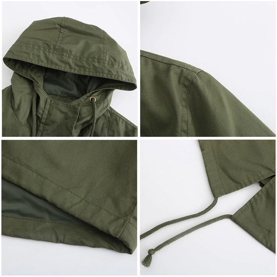 EB | Damen Elegante Wasserdichte Regenjacke Für Outdoor Aktivitäten