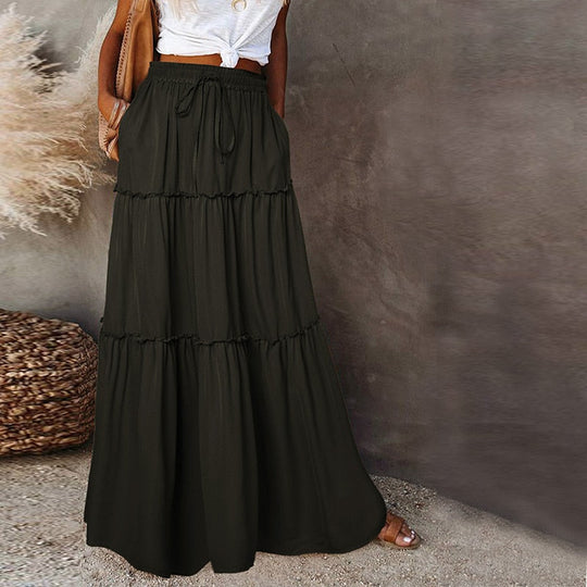 EB | Langer Hochtaillierter Maxi Rock