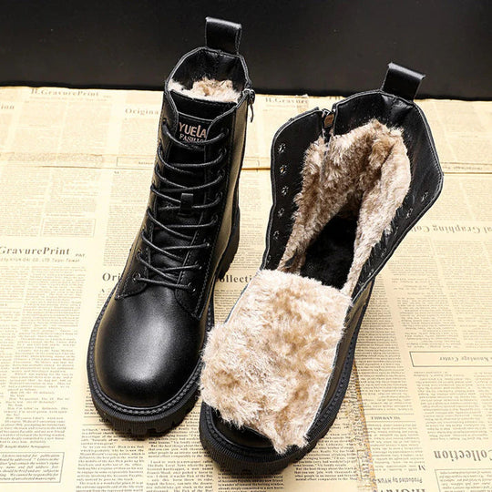 Luxe Schwarze Winterstiefel