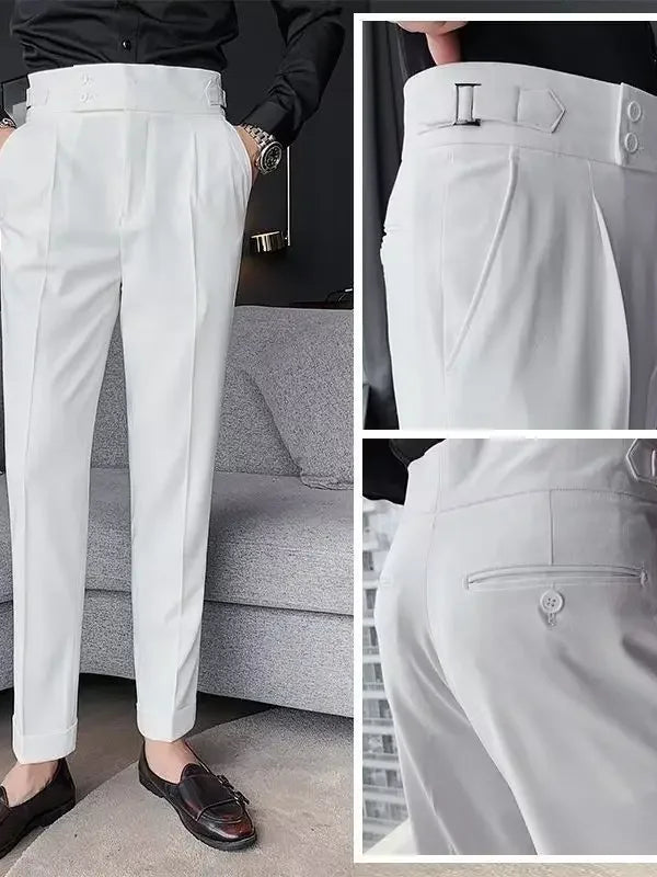 EB | Chic Hochtaillierte Chinohose